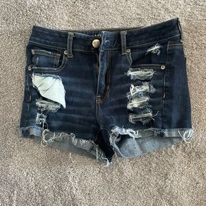 American eagle jean shorts dark wash. Size 6.